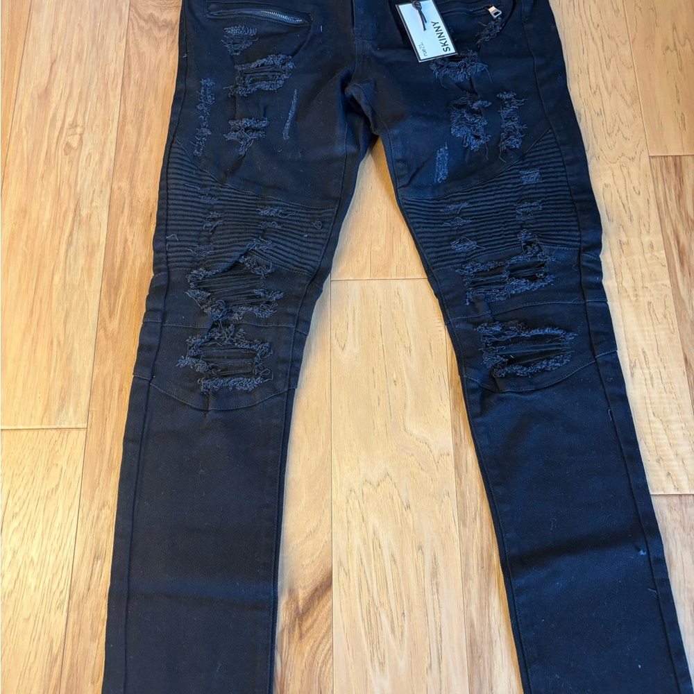 Rue21 Black Distressed Skinny Jeans